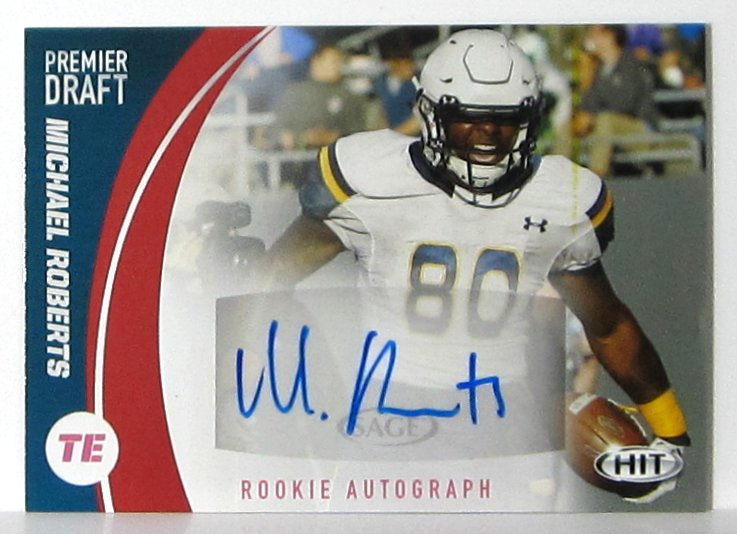 Michael Roberts 2017 Sage Hit Premier Draft Auto