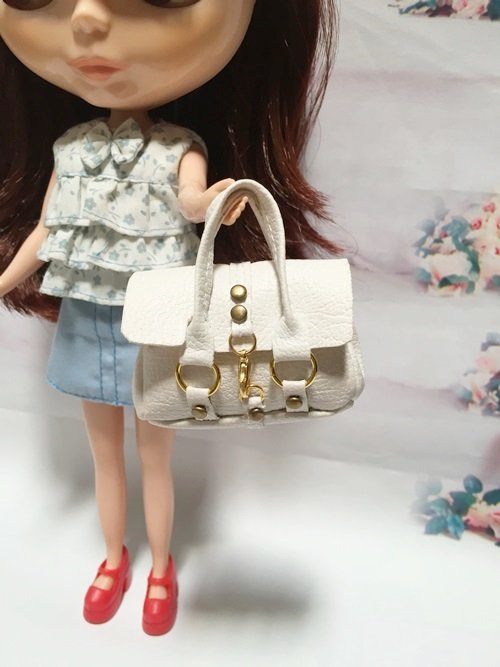 White Fashion Handbag for Blythe/Barbie/Pullip/Licca Dolls