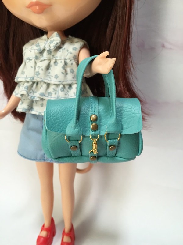 Blue Fashion Handbag for 12" Dolls