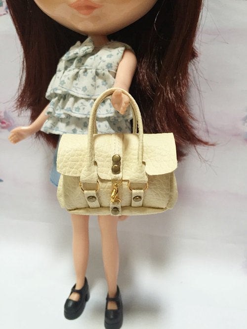 Cream Fashion Handbag for Blythe/Barbie/Pullip/Licca Doll