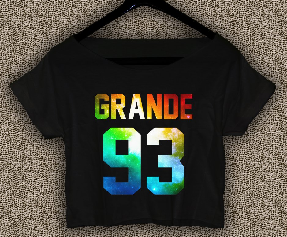 ariana grande shirt ariana grande crop top ariana grande crop tee grande 93 logo AG 03