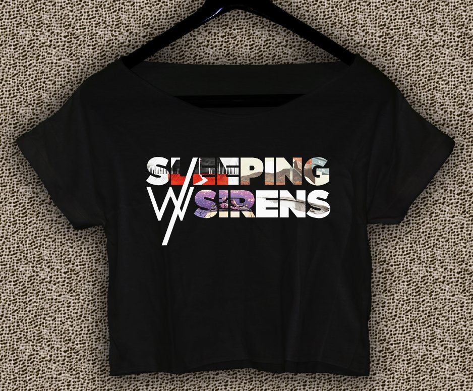 Sleeping With Sirens T-shirt Sleeping With Sirens Crop Top Sleeping With Sirens Crop Tee SWS#03