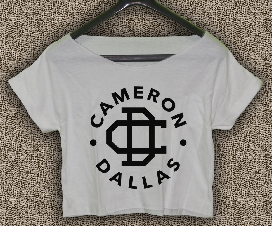 Cameron Dallas T-shirt Magcon Boys Crop Top Cameron Dallas Crop Tee CD#02