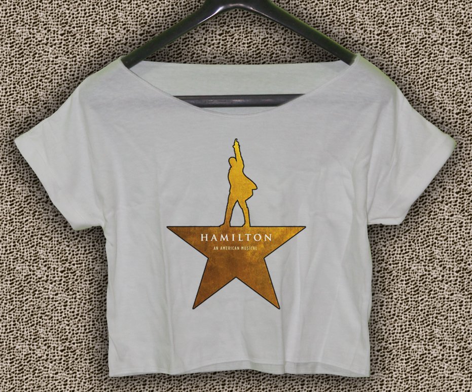 Hamilton American Musical Broadway T-shirt Hamilton Crop Top Hamilton Crop Tee HM#02