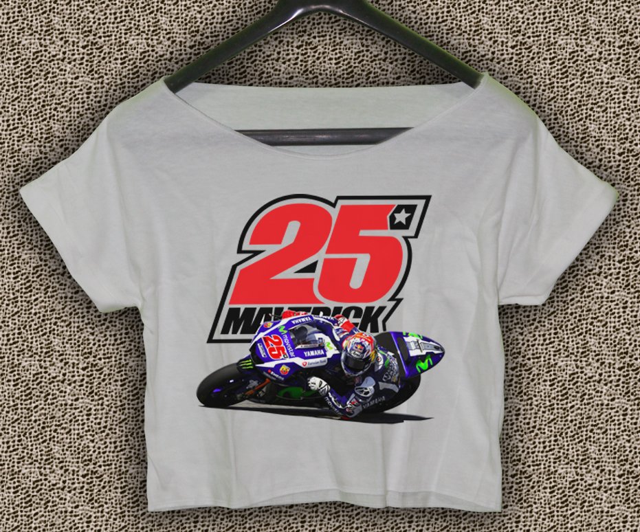 Maverick Vinales 25 Yamaha MotoGP T-shirt Maverick Vinales Crop Top Maverick Vinales Crop Tee #01