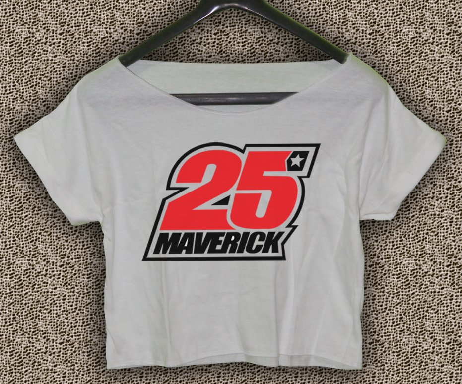 Maverick Vinales 25 Yamaha MotoGP T-shirt Maverick Vinales Crop Top Maverick Vinales Crop Tee #03