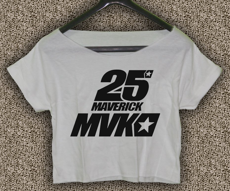Maverick Vinales 25 Yamaha MotoGP T-shirt Maverick Vinales Crop Top Maverick Vinales Crop Tee #04