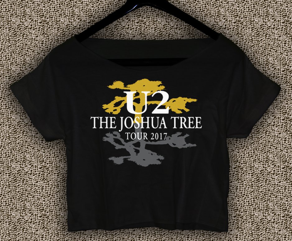 U2 The Joshua Tree Tour 2017 T-shirt U2 The Joshua Tree Crop Top U2 The Joshua Tree Crop Tee TJT#01