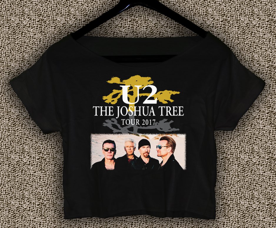 U2 The Joshua Tree Tour 2017 T-shirt U2 The Joshua Tree Crop Top U2 The Joshua Tree Crop Tee TJT#02