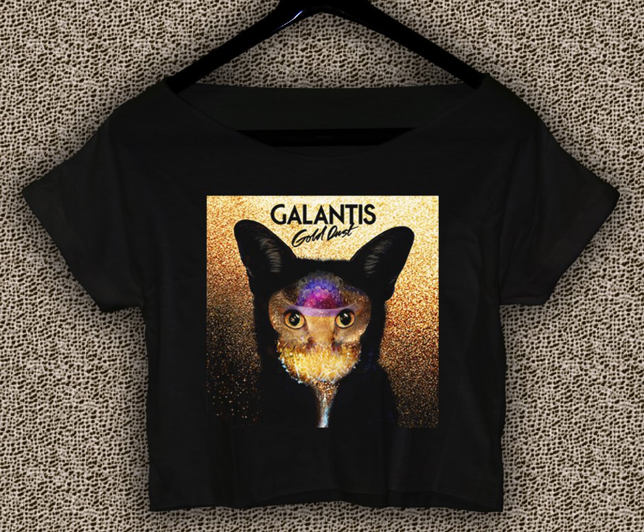 Galantis T-shirt Galantis Crop Top Galantis Gold Dust Crop Tee GLTD#01