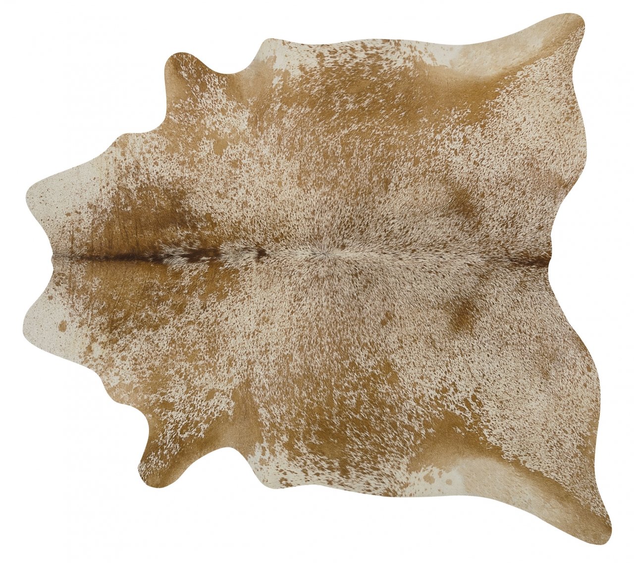 Brown Speckled Cowhide Area Rug - Size Large