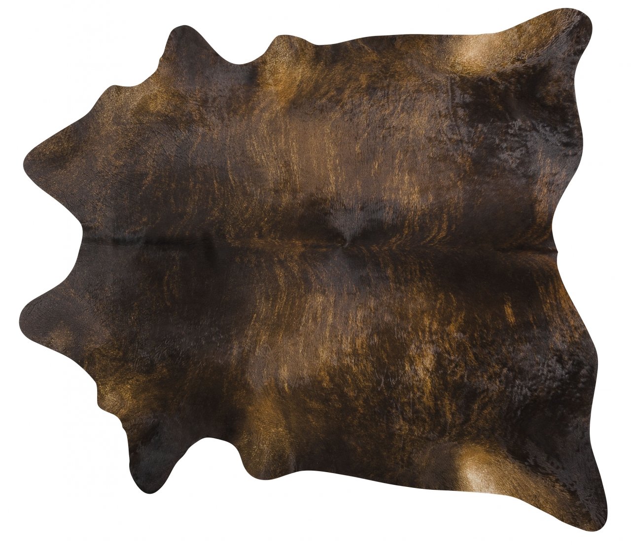 Dark Brindle Brazilian Cowhide Rug Cow Hide Area Rugs - Size XXL
