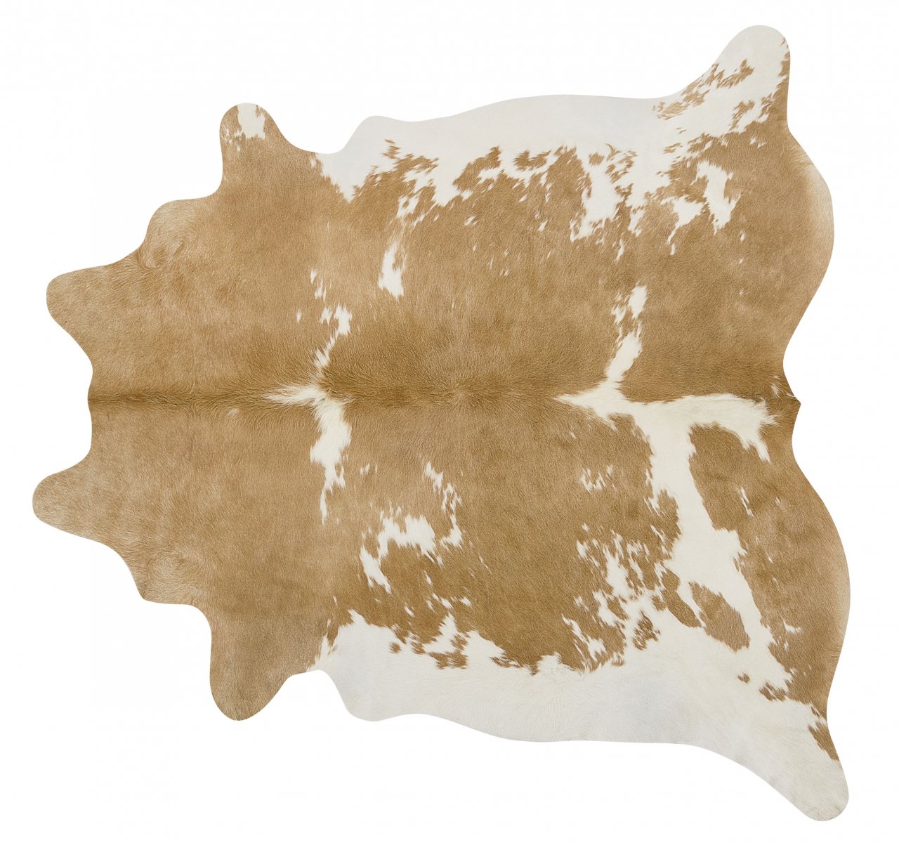 Palomino and White Brazilian Cowhide Rug Cow Hide Area Rugs - Size LARGE