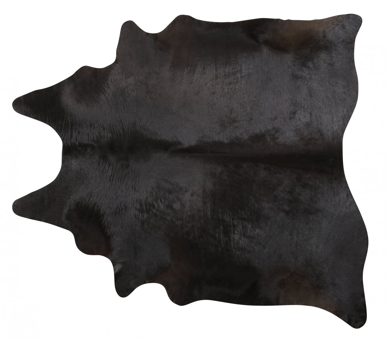 Black Brazilian Cowhide Rug Cow Hide Area Rugs Skin Leather Size XL