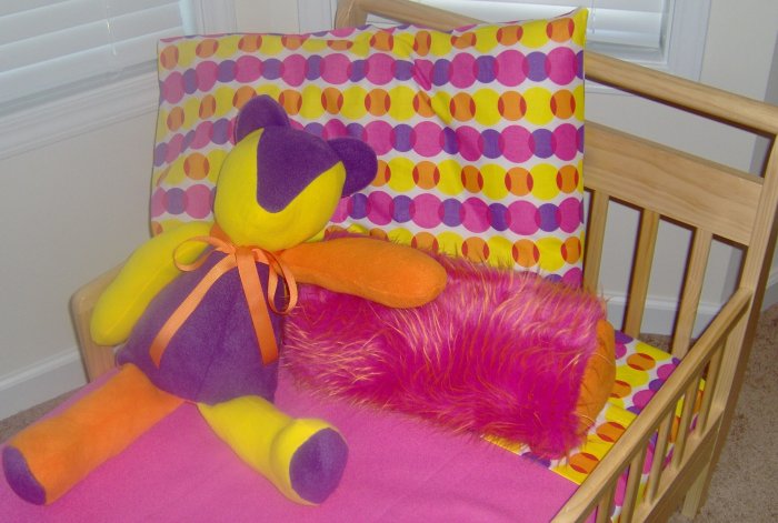 Diva Dots Toddler Little Girl 7 Piece Bedset