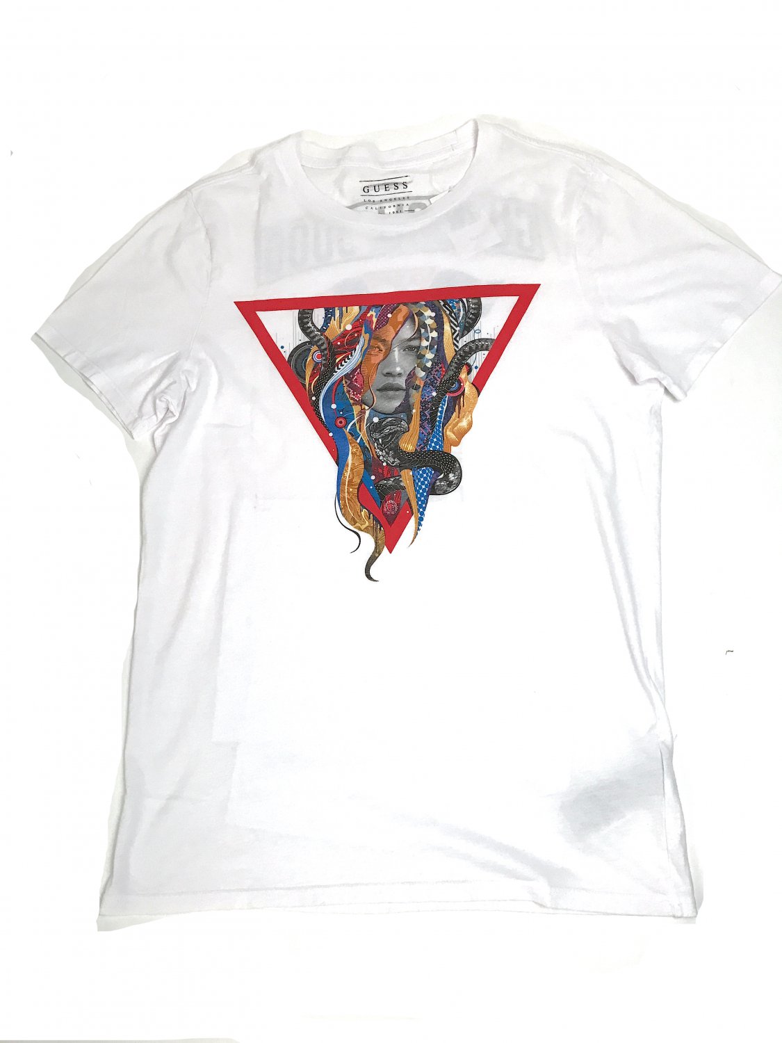 White T-shirt with print GUESS