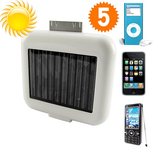 Solar Battery Charger for iPhones, iPods & USB Devices - Portable and High Capacity solar battery