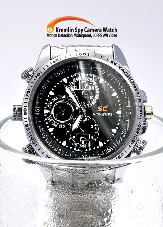 Kremlin - Spy Camera Watch (Waterproof, 640 x 480, 4GB)
