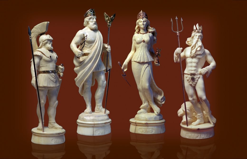 Chess set. Gift for men. Elite gift. Status. Rome. Antique. Napoleon. Russia. India. Mammoth bone.