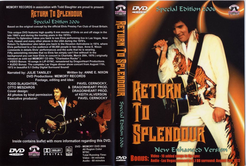 Elvis - Return To Splendor DVD