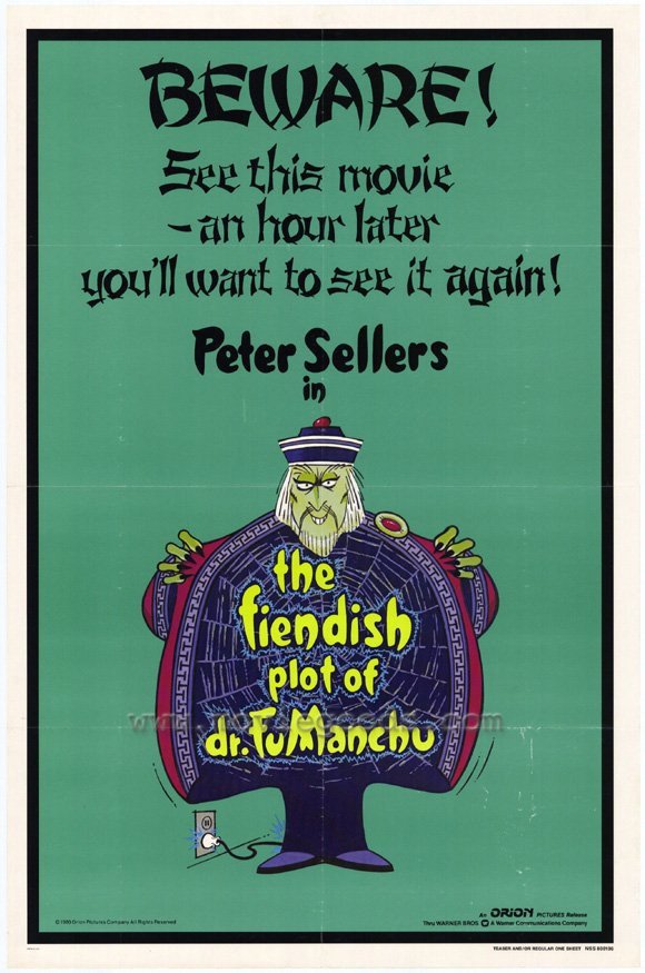 The Fiendish Plot Of Fu Man Chu (1980) - Peter Sellers DVD