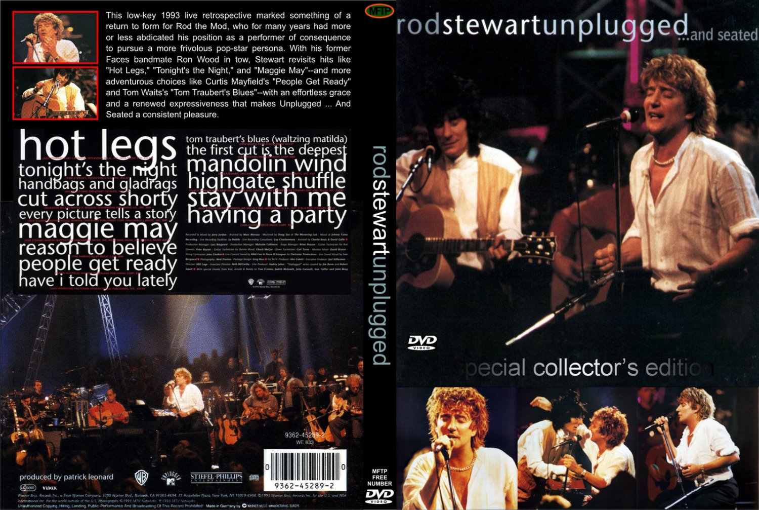 Rod Stewart - MTV Unplugged And Seated (1993) DVD