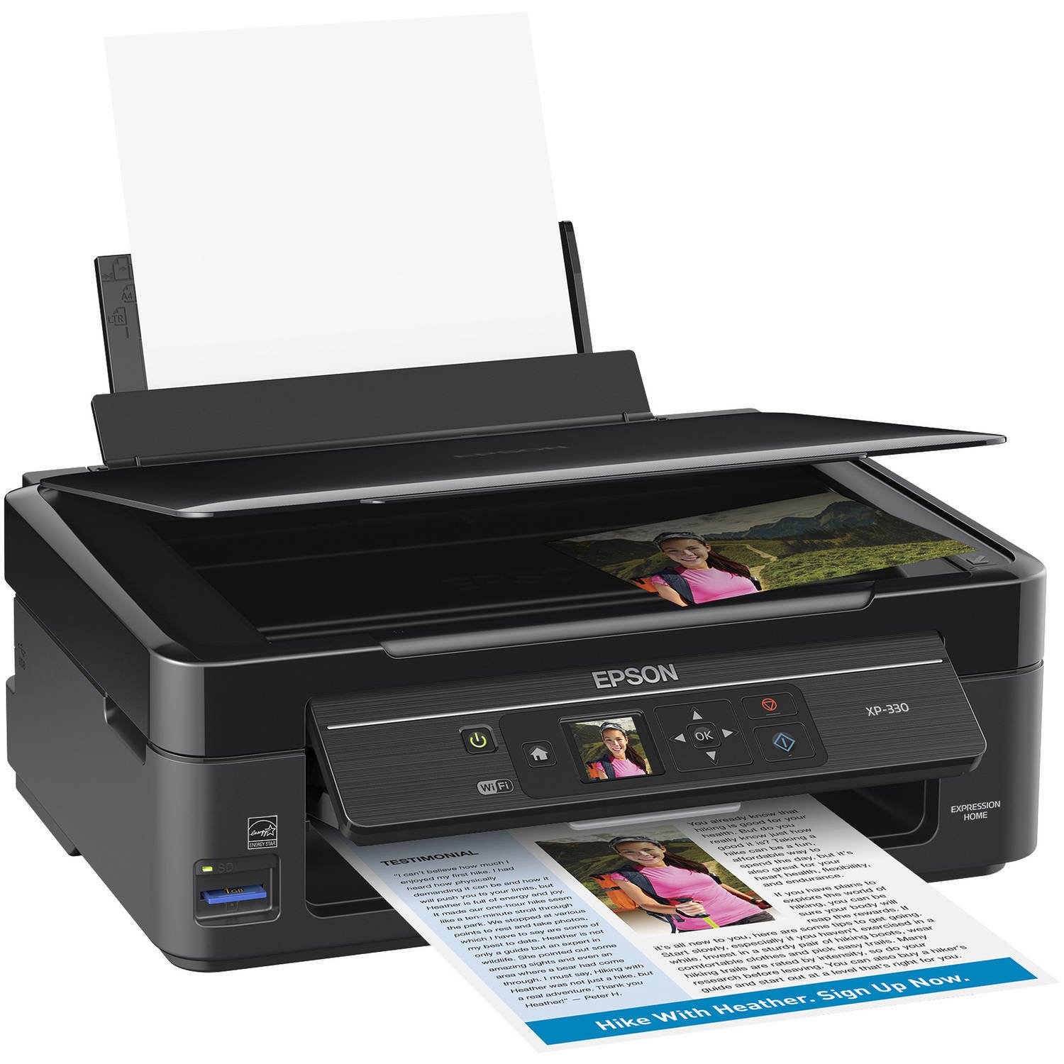 Epson Expression Home XP330 Wireless Small-in-One Printer Color Printing Scanner