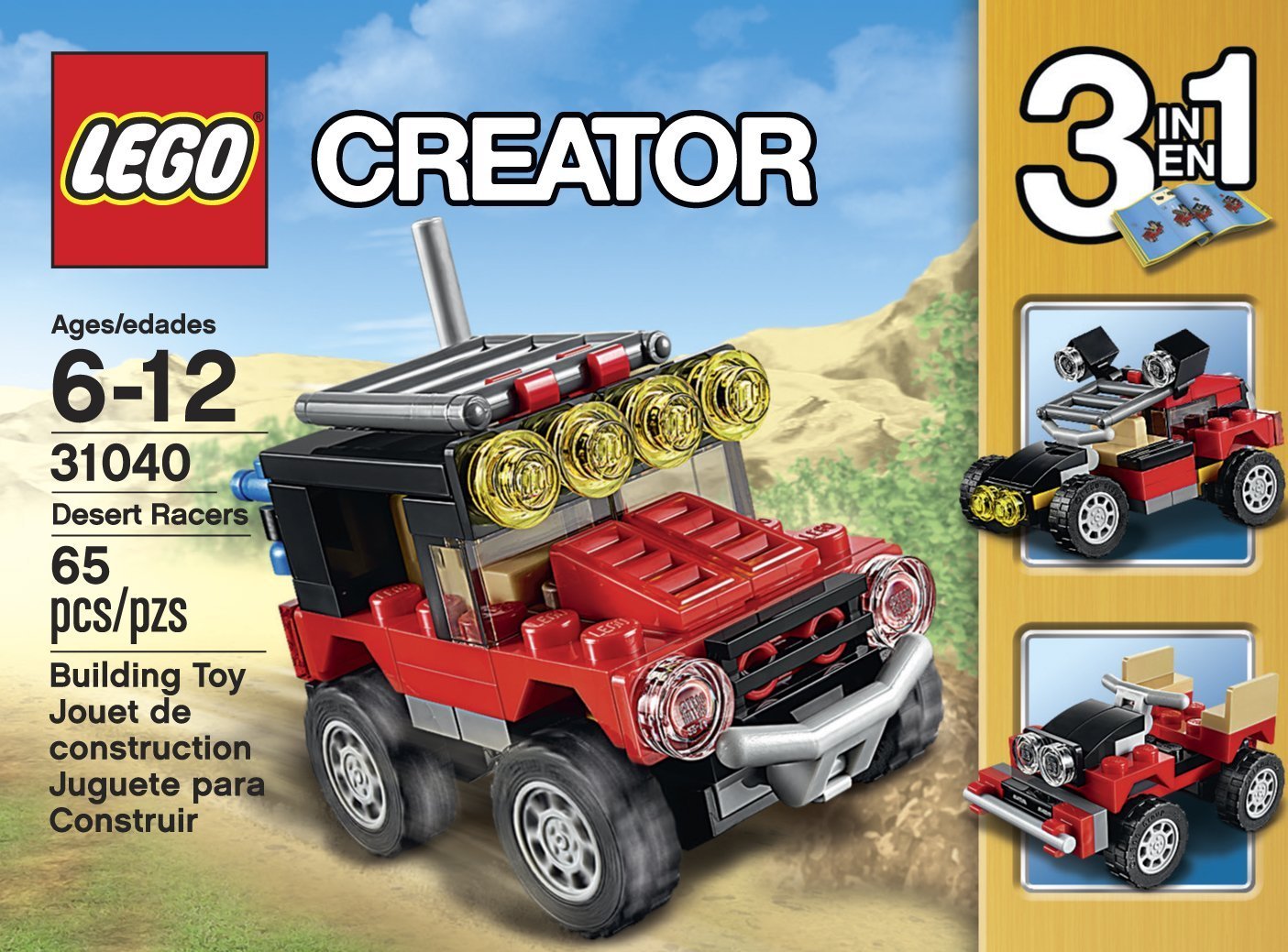 LEGO Creator Desert Racers 31040 (65 pcs) Ages 6 - 12