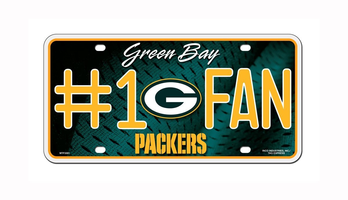 Green Bay Packers NFL Number One Fan License Plate