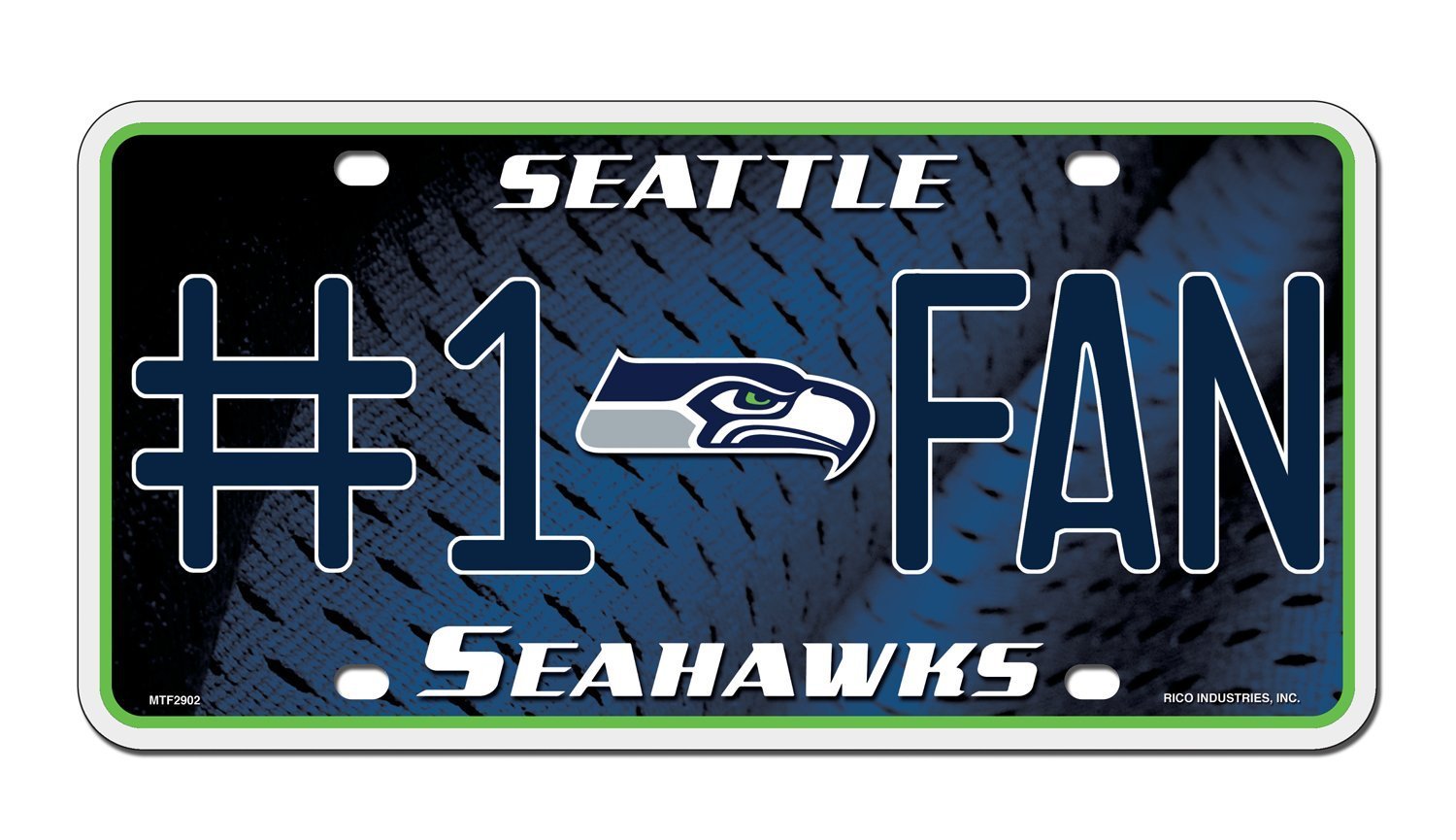 Seattle Seahawks NFL Number One Fan License Plate