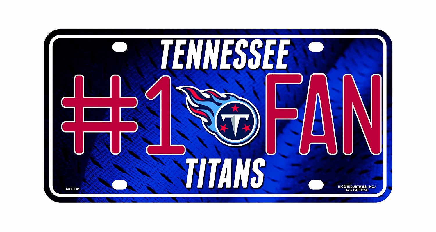 Tennessee Titans NFL Number One Fan License Plate