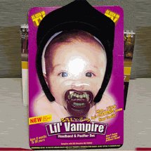 Billy Bob Lil Vampire Paci / Binky and Headband Set Halloween Costume Idea