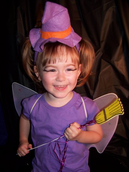 Wicked Cute Witch costume set - wings, headband and wand Toddler / Child