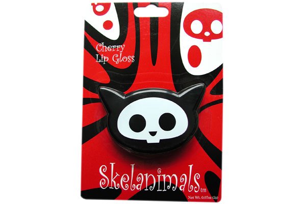 Skelanimals Kit the Cat Lip Gloss mirrored compact