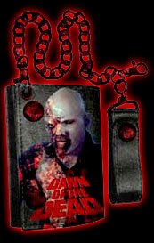 Mens Dawn of the Dead Trifold wallet with chain George Romero