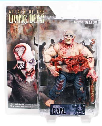 Attack of the Living Dead Series1 Earl Pale Strain Phase II Mezco Zombie figure SLASHED 40%