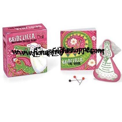Mini Bridezilla Voodoo Doll Kit & Book - Here comes the Anti-Bride! FREE SHIPPING!