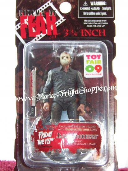 Mezco Toy Fair 09 EXCLUSIVE 3.75" Jason Voorhees w/ Glow in the dark mask Friday the 13th