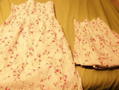 Mommy and Me set - Pink flowered Sundress set - Custom size!