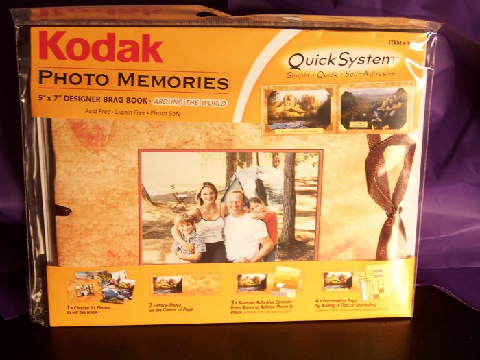 KODAK Travel 5 x 7 Photo Memories Quick System Brag or Scrap Book Kit