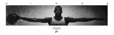 Michael Jordan Wings Poster - UNFRAMED
