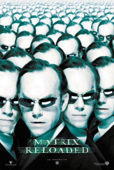 The Matrix Reloaded - Agent Smith Movie Poster