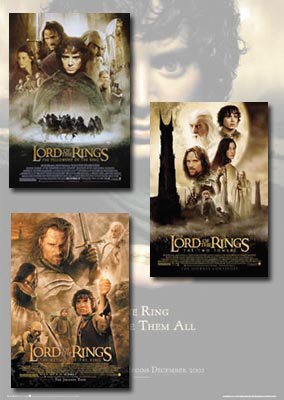 The Lord of The Rings Poster Set (3)
