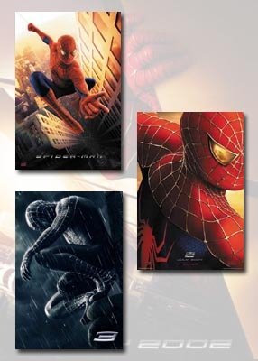 SpiderMan 1, 2, & 3 Movie Poster Set