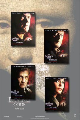 The Da Vinci Code Movie Poster Set (German) (4)