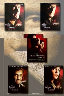 The Da Vinci Code Movie Poster Set (German) (5)