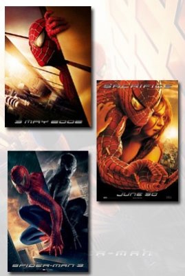 Spider-Man 1, 2, & 3 Movie Poster Set (3)