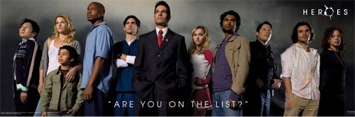 Heroes - Are You On The List? Door Poster