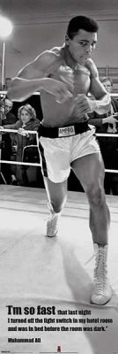Muhammad Ali - I'm So Fast Door Poster
