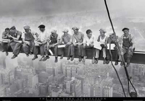 Eating Above Manhattan Poster